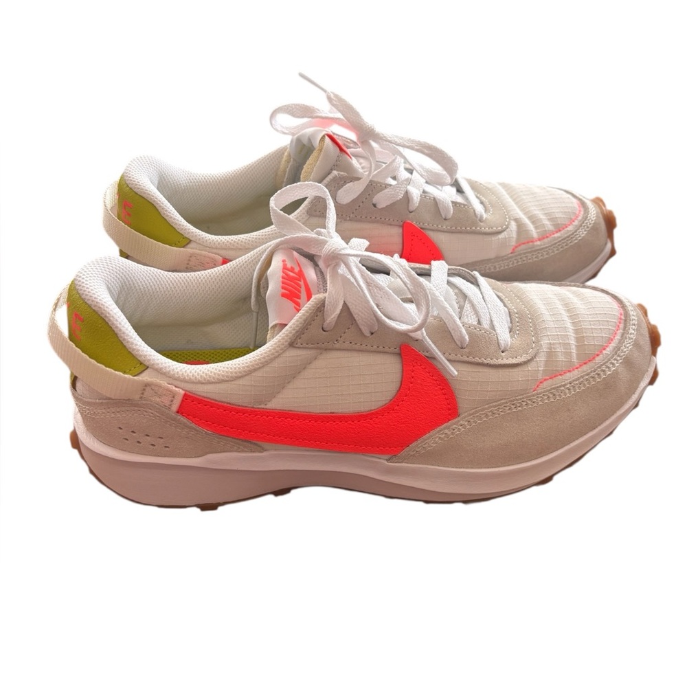 Nike Waffle Debut Sneakers - Pink and Beige
